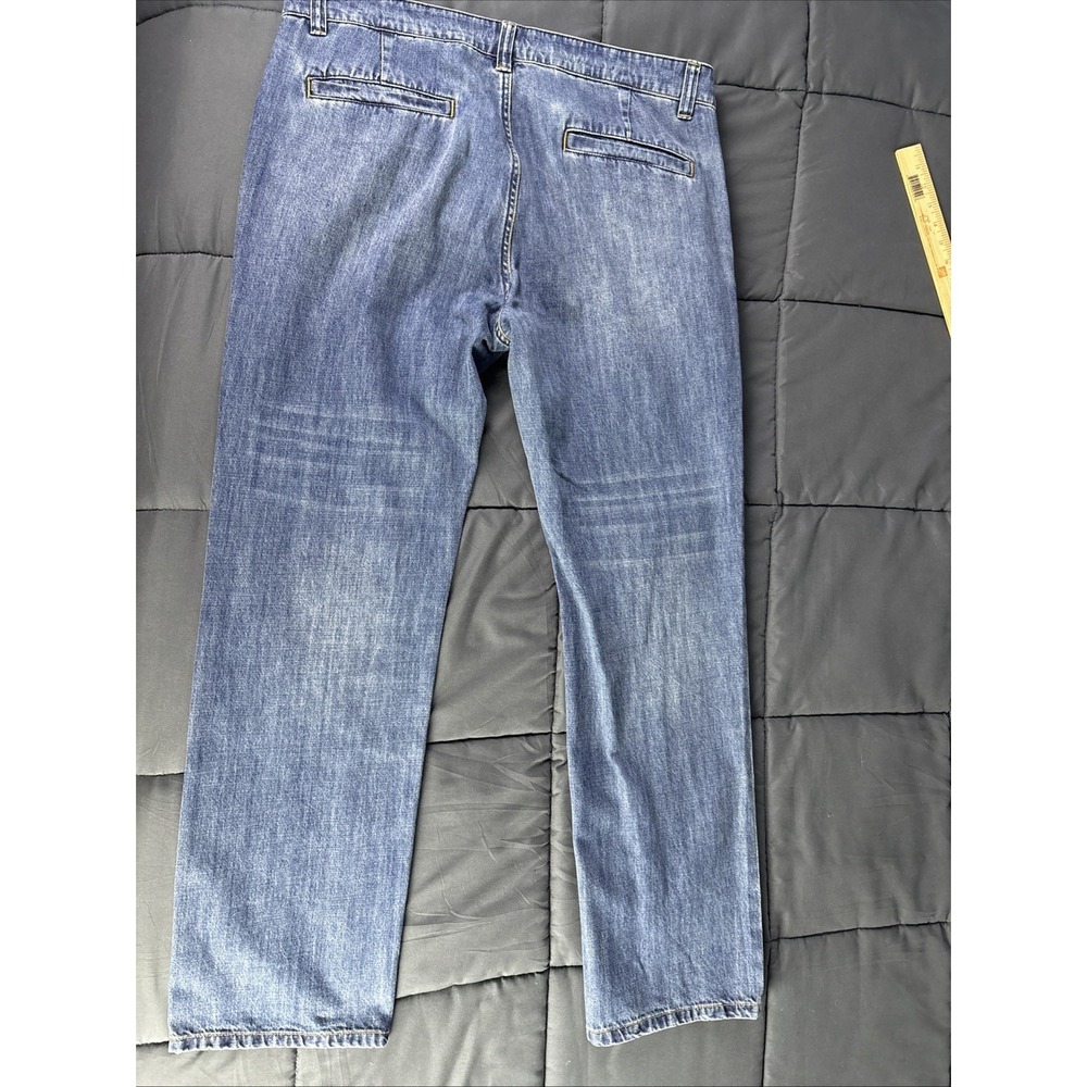 Carbon2Cobalt Jeans‎ Mens 38x32 Straight Leg Distressed Denim Casual Y2K - Picture 4 of 7